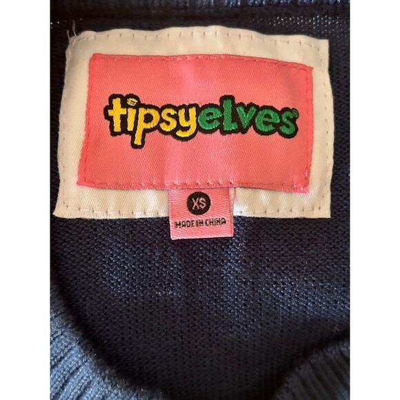 Tipsy Elves Golden Snowflake Sweater Dress, size XS NWOT - Picture 5 of 6